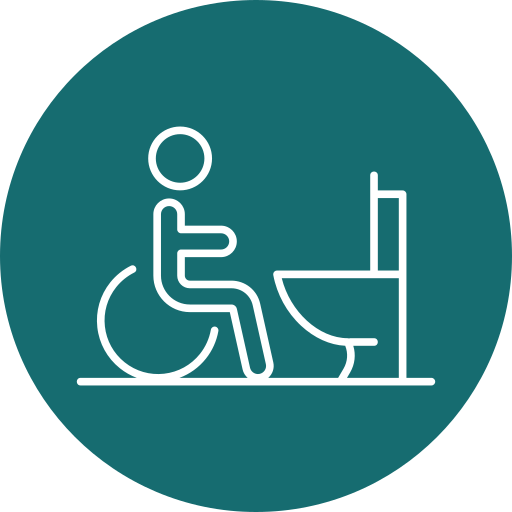 Wheelchair accessible toilets 